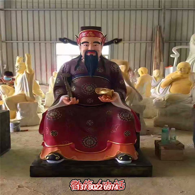 大型玻璃鋼財(cái)神雕塑