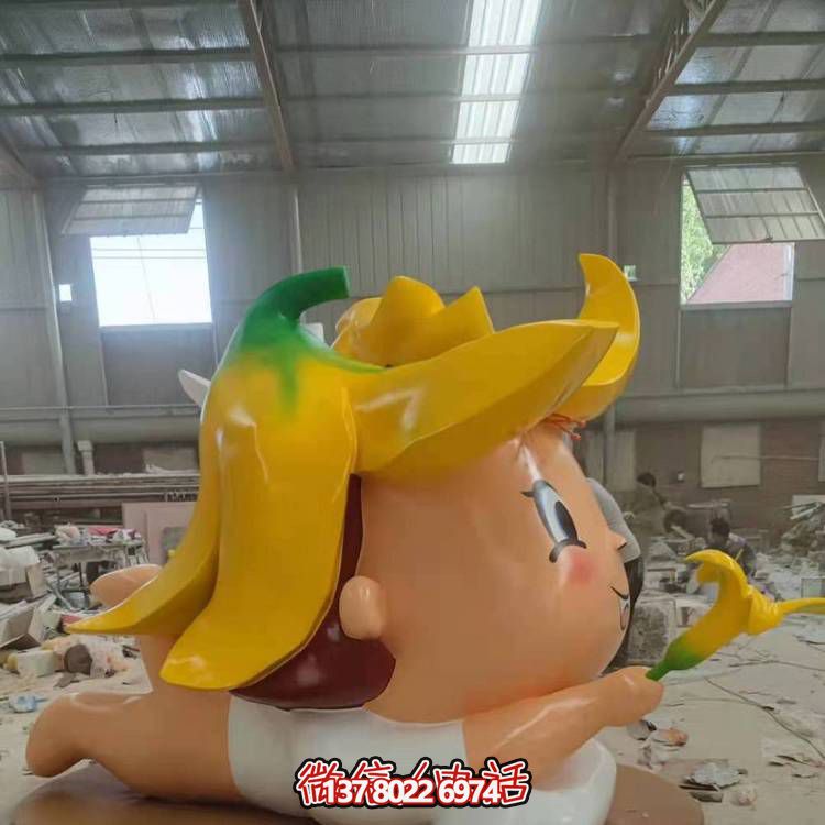 玻璃鋼戶外裝飾擺件，精致美觀、趣味卡通人物景觀