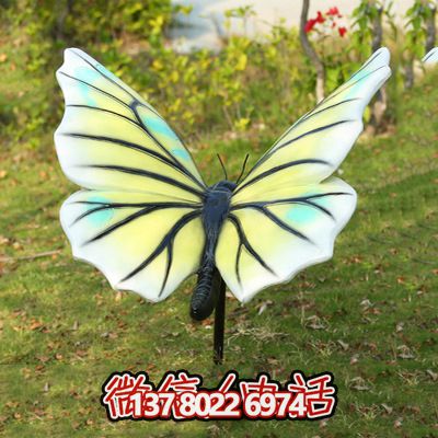 創意玻璃鋼蝴蝶雕塑，給商場帶來新鮮感