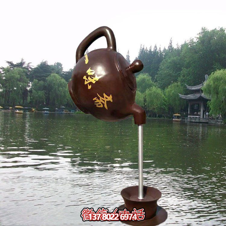 大型仿銅玻璃鋼懸空流水擺件，點綴園林景觀