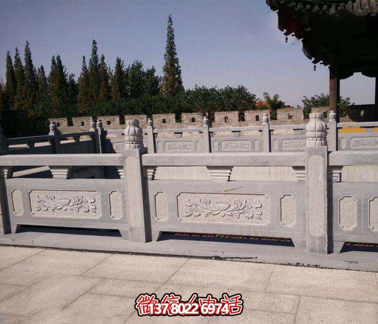 精美青石雕刻欄桿，為您的景區水池添彩