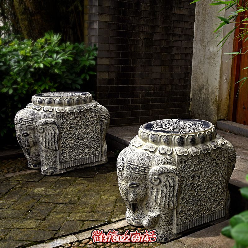 吉祥小象石鼓門墩抱鼓石一對(duì)家用仿古庭院別墅看門鎮(zhèn)宅門口石墩擺件 吉祥小象石鼓門墩抱鼓石一對(duì)家用仿古庭院別墅看門鎮(zhèn)宅門口石墩擺件