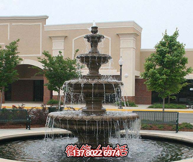 小區別墅景觀石雕多層噴泉雕塑 小區別墅景觀石雕多層噴泉雕塑